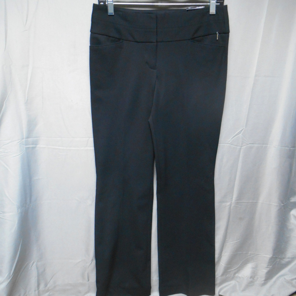 NWOT Express Editor flare black dress pants 2R